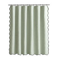 DUSCHVORHANG, Hellgrün, 180 x 180 cm - Hellgrün, Textil (180/180cm) - Weltevree