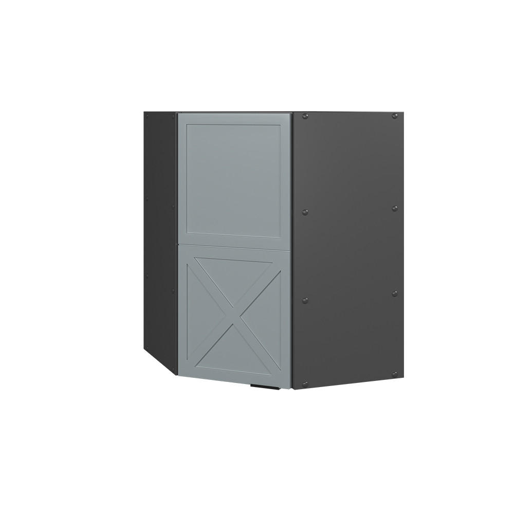 ECKHÄNGESCHRANK Fame-Line Hellblau-grau 57 cm - Anthrazit/Blaugrau, Holzwerkstoff (57/72/34.1cm) - Vicco