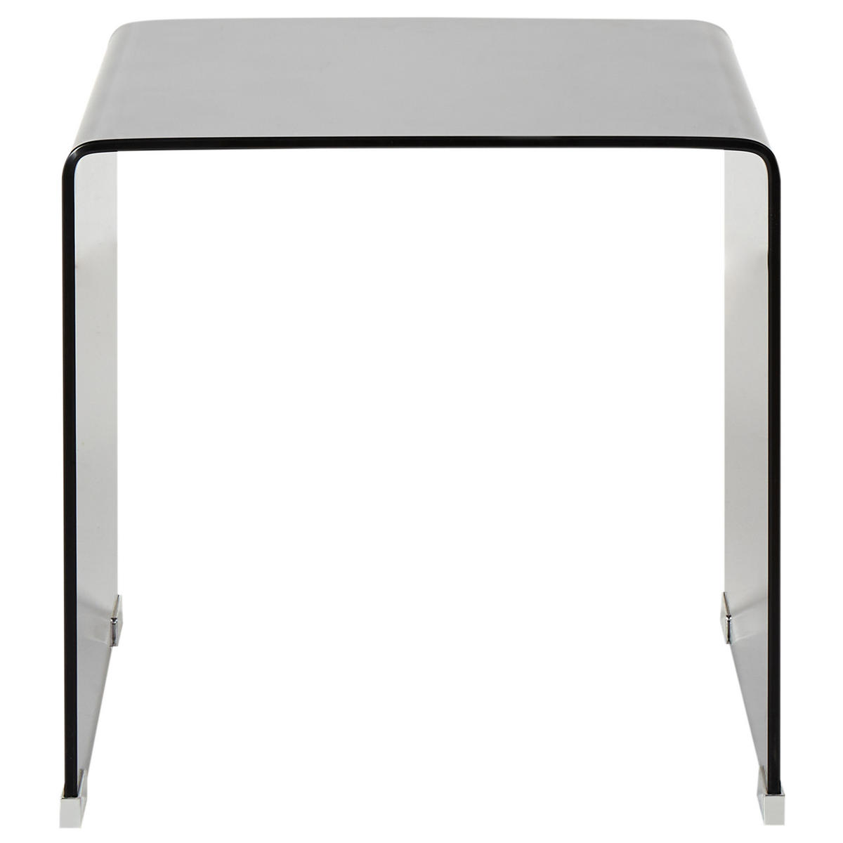 BEISTELLTISCH 2er Set Schwarz Kendall - Schwarz, Glas (42/42/42cm) - Beliani