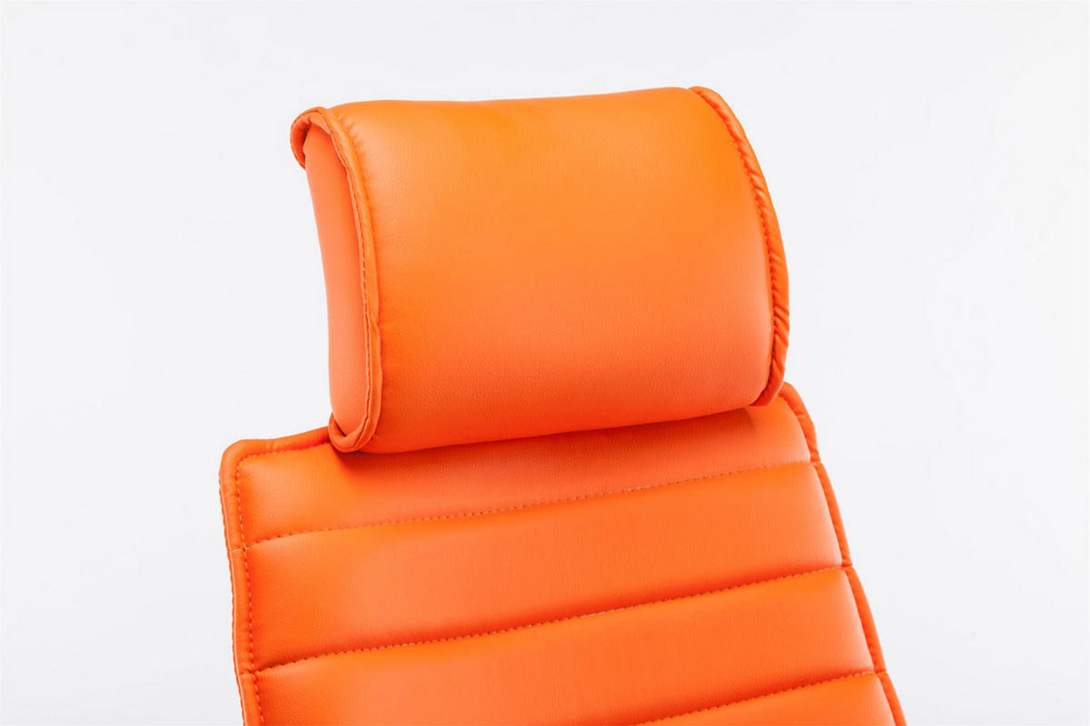 BÜROSTUHL Rako, Orange - Orange, Textil/Metall (60/128/67cm) - TPFLiving