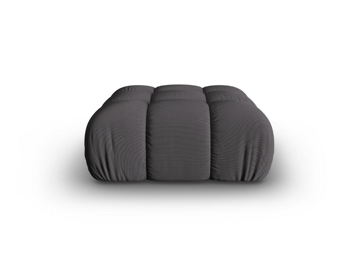 POUF Bellis aus 3D-Stoff Expresso - Graubraun, Textil (94/43/94cm) - Micadoni