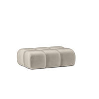 POLSTERHOCKER Darcy - Beige, Holzwerkstoff/Textil (128/44/85cm) - Fun Möbel