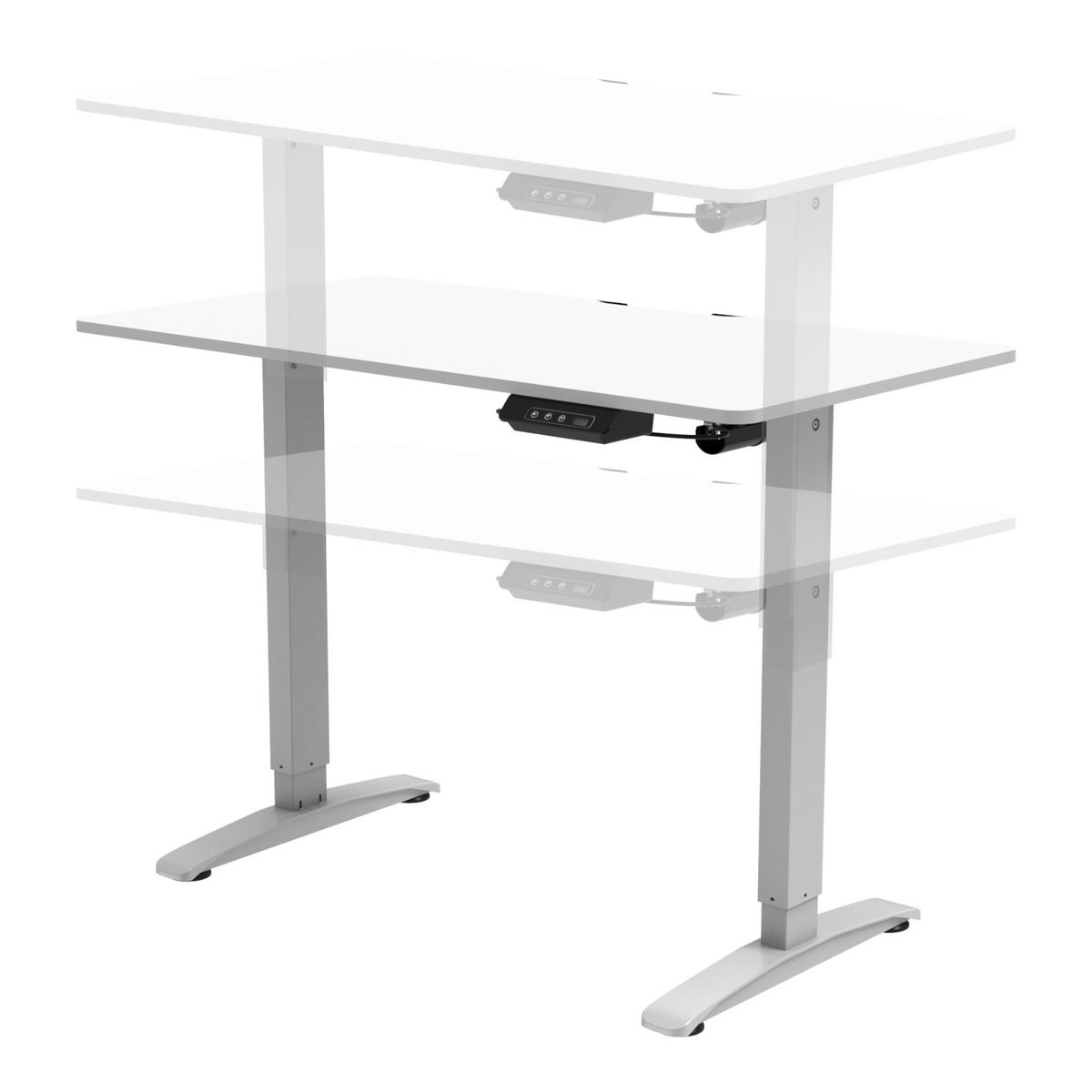 COMPUTERTISCH Visalia - Weiß, Holzwerkstoff/Metall (60/110/118cm) - pro.tec