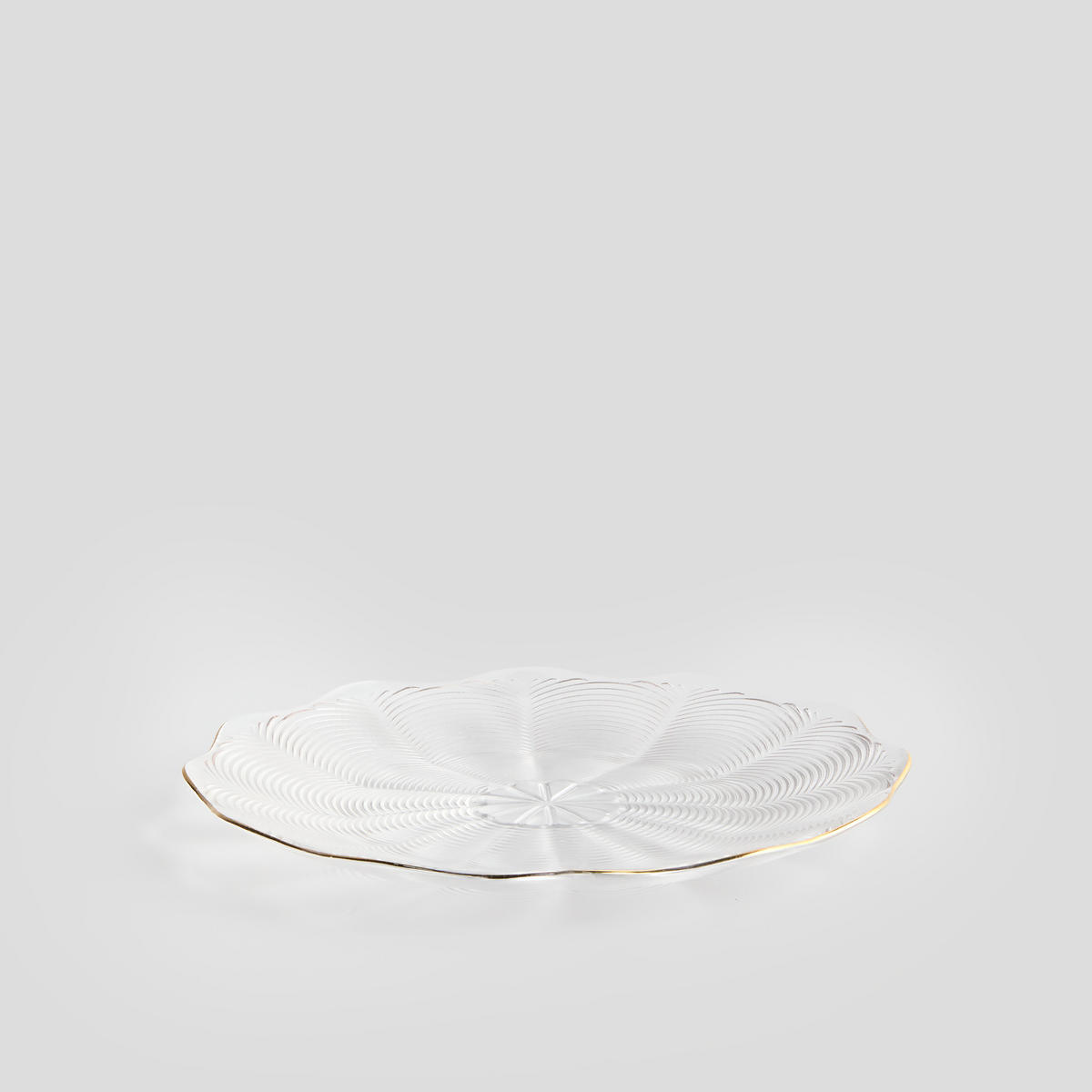 SERVIERTELLER Katanias - Transparent, Glas (22cm) - home&you