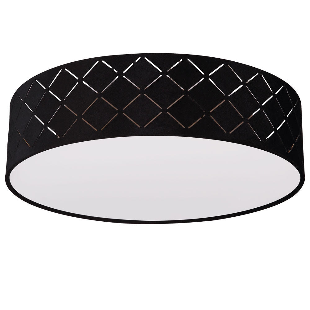 LED DECKENLEUCHTE Metall Schwarz Gold - Schwarz, Metall (38/38/10cm) - Globo Lighting