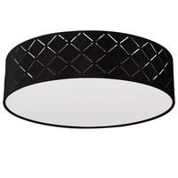 LED DECKENLEUCHTE Metall Schwarz Gold - Schwarz, Metall (38/38/10cm) - Globo Lighting
