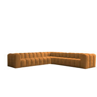 ECKSOFA Solvie Xl In Moly - Orange, Holzwerkstoff/Textil (330/330cm) - Fun Möbel