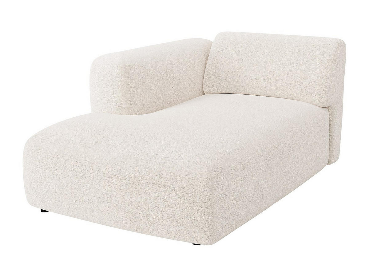 RECAMIERE ohne Schlaffunktion - 1 Person - stoff - weiß Pogni - Weiß, Textil (108/73/163cm) - Vente-Unique