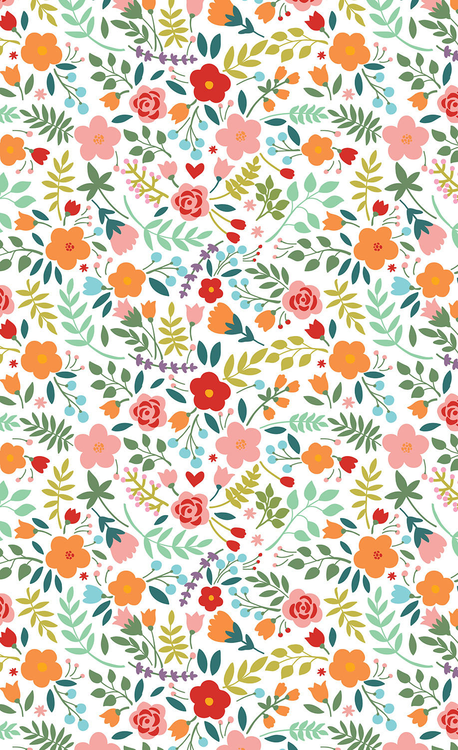 VERDUNKELUNGSROLLO 110x180 cm Gemalte Blumen - Grün, Textil (110/180cm) - TULUP