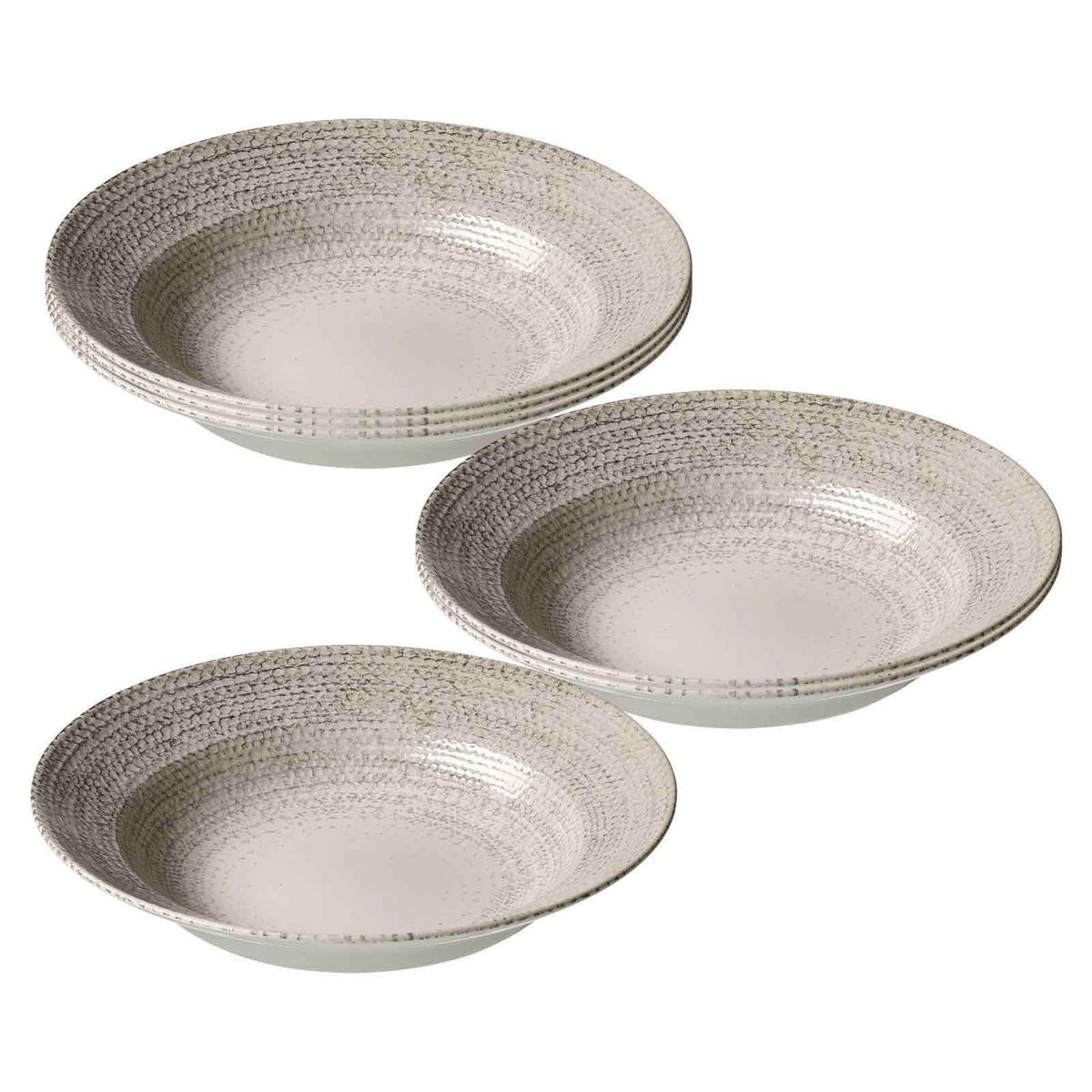 PASTATELLER Rimini grau ø 29 cm 6er Set - Grau, Keramik (29cm) - Ritzenhoff Breker