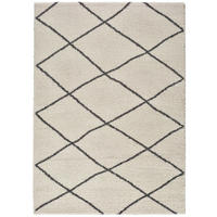 HOCHFLORTEPPICH Weiß Atlas 160/230 cm - Weiß, Naturmaterialien/Textil (160/230cm) - Atticgo