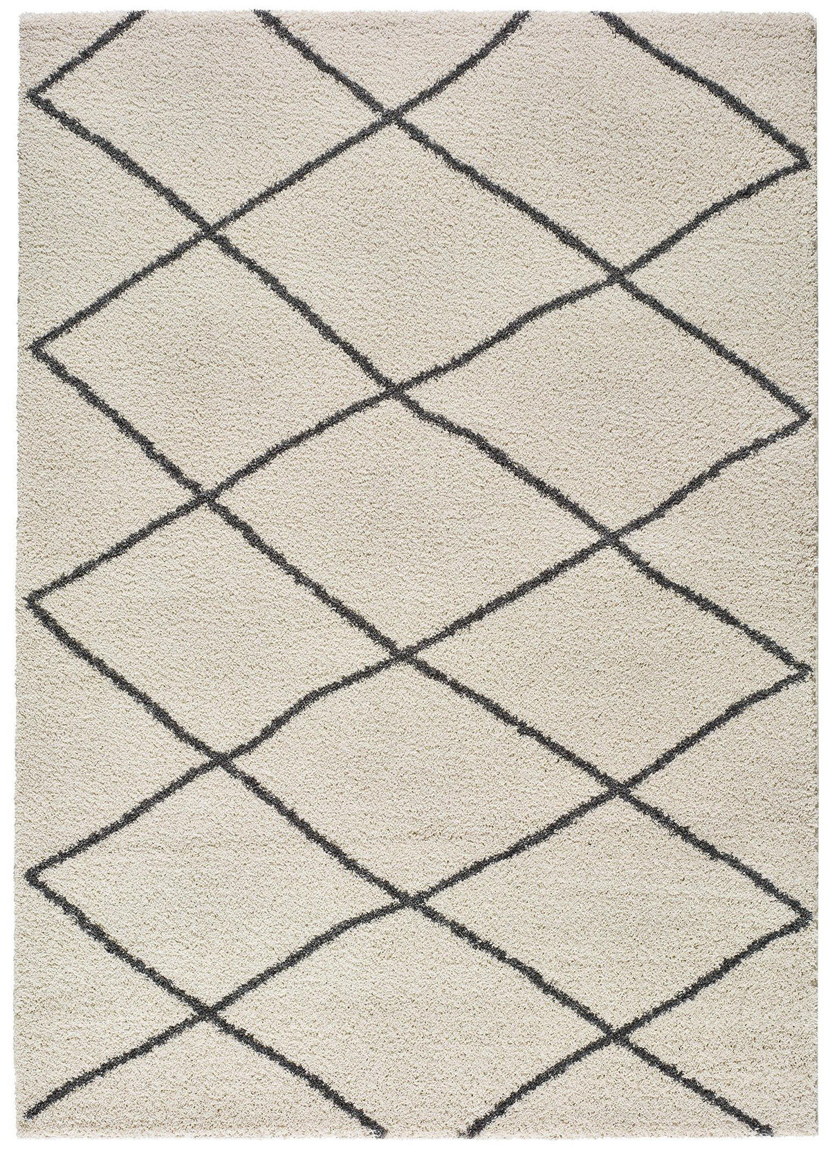 HOCHFLORTEPPICH Weiß Atlas 160/230 cm - Weiß, Naturmaterialien/Textil (160/230cm) - Atticgo
