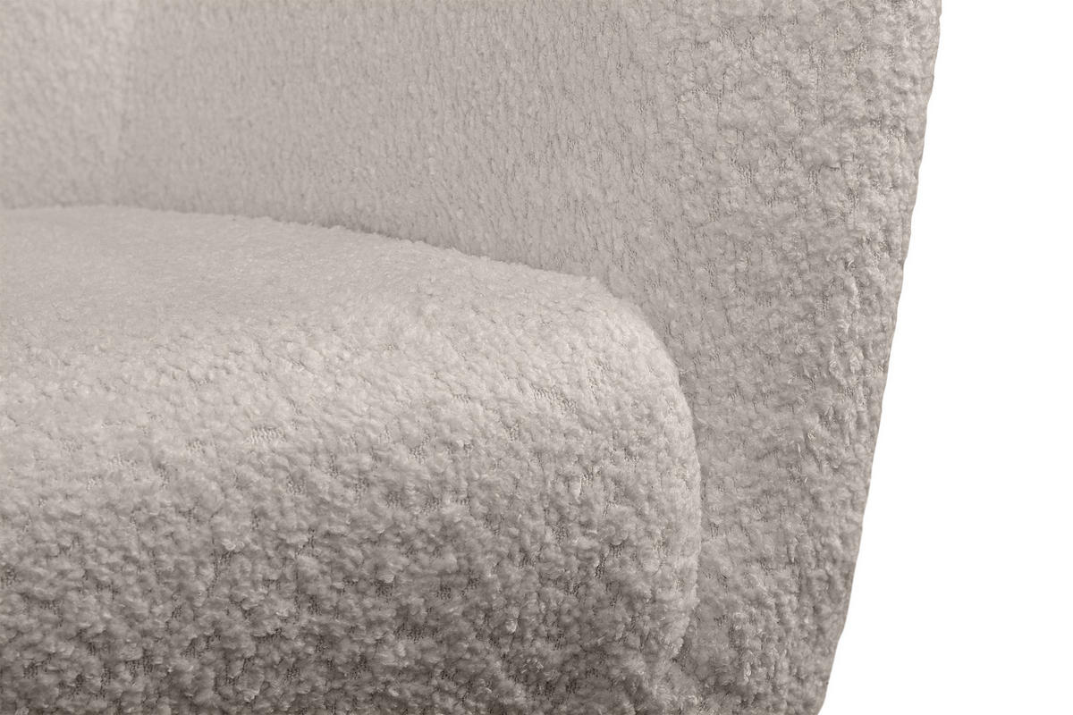 SCHAUKELSESSEL ADDUCTI breiter Sitz für mehr Komfort, Beige - Eichefarben/Beige, Holz/Textil (75/94/112cm) - KONSIMO®