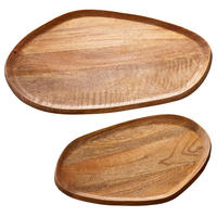 DEKORATION AMAZONAS Mango Natur 56/40 cm 2er Set - Naturfarben, Holz (3cm) - riess-ambiente