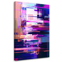 LEINWANDBILD Abstraktion in Violetttönen 40x60cm - Lila, Textil (40/60cm) - Feeby