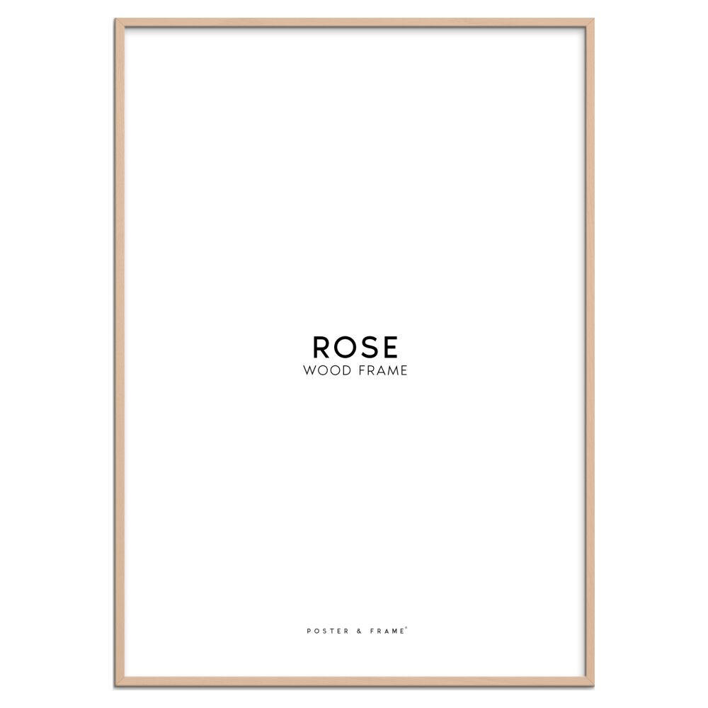RAHMEN Rosafarbenes Holz Acryl - Rosa, Holz/Papier (15/21/2cm) - Poster&Frame