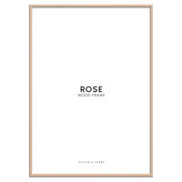 RAHMEN Rosafarbenes Holz Acryl - Rosa, Holz/Papier (40/50/2cm) - Poster&Frame