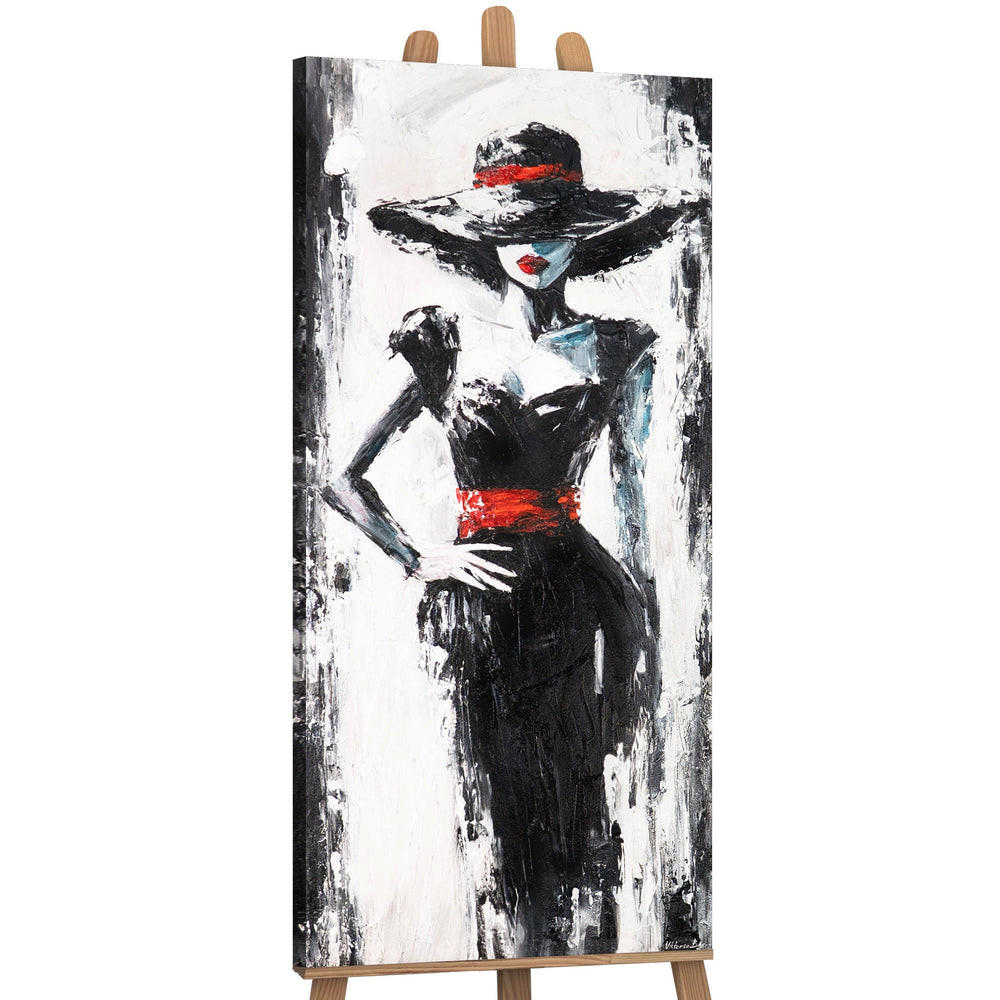 GEMÄLDE Mysteriöser Fremder auf Keilrahmen 115x50 cm - Multicolor, Holz (115/50cm) - YS-art gallery