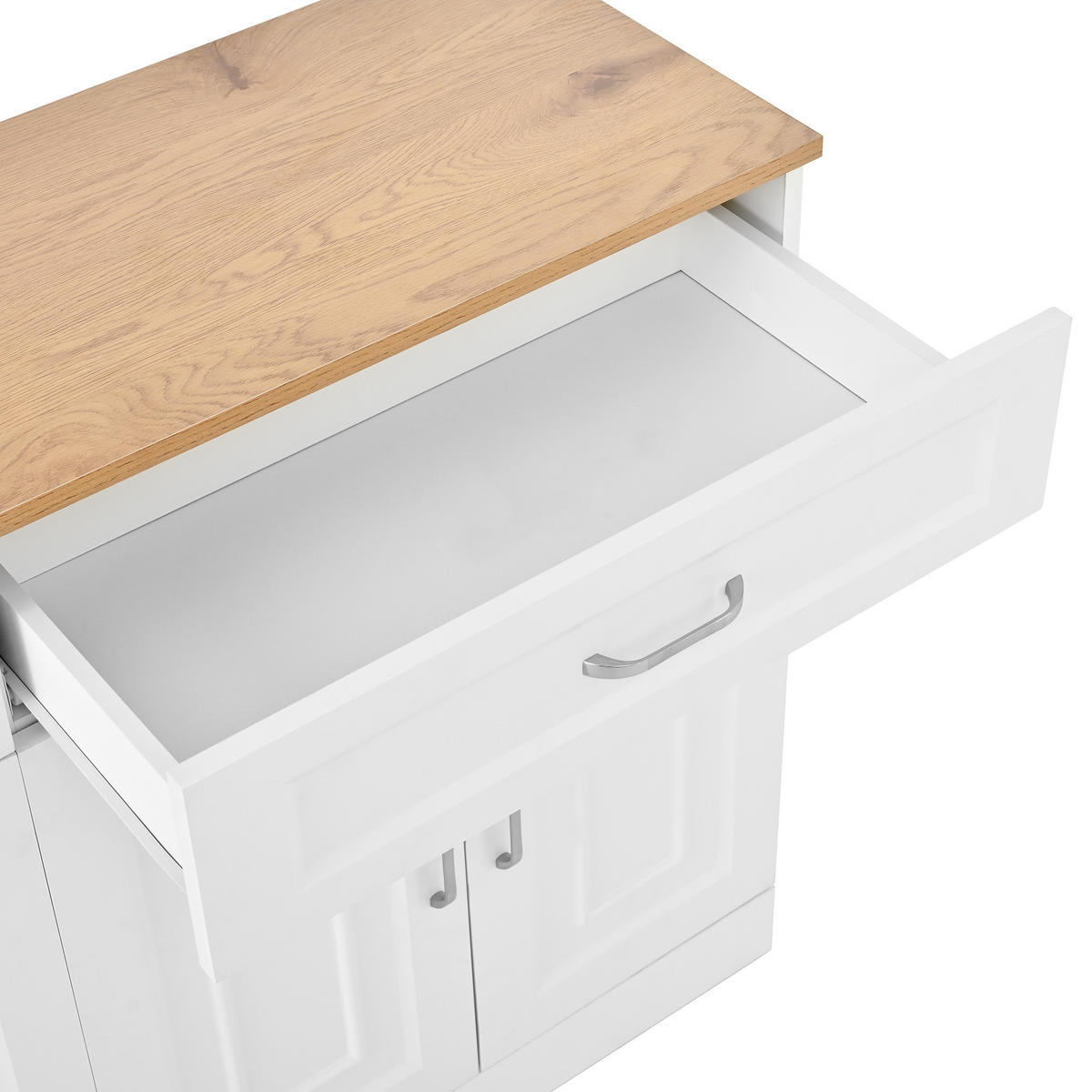 SIDEBOARD Weiß 120/35/80,5 cm - Weiß, Holzwerkstoff (120/80.5/35cm) - PANGIVO