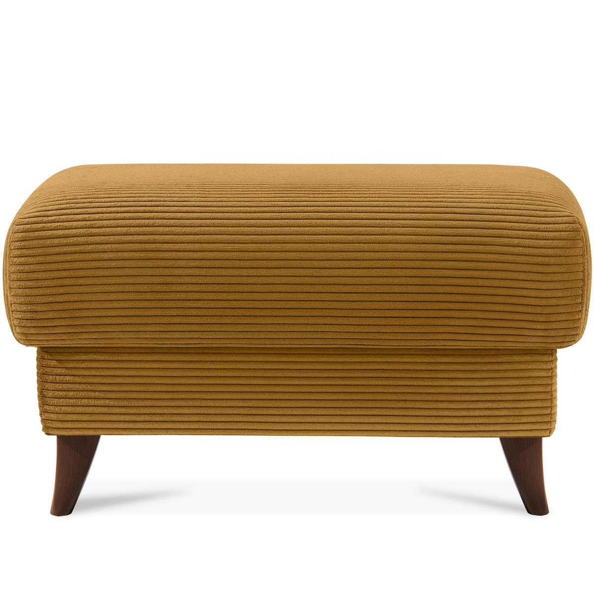 HOCKER GUSTAVO II, Gelb - Gelb/Braun, Holz/Holzwerkstoff (92/49/92cm) - KONSIMO®