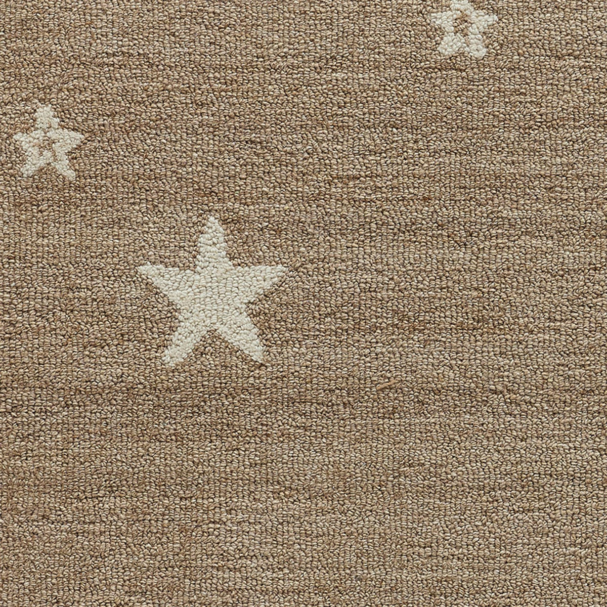 HANDTUFTTEPPICH Natur Kids - Kindeteppich mit Nachthimmeldesign 80 x 150 cm - Sandfarben, Textil (80/150cm) - Natur Pur