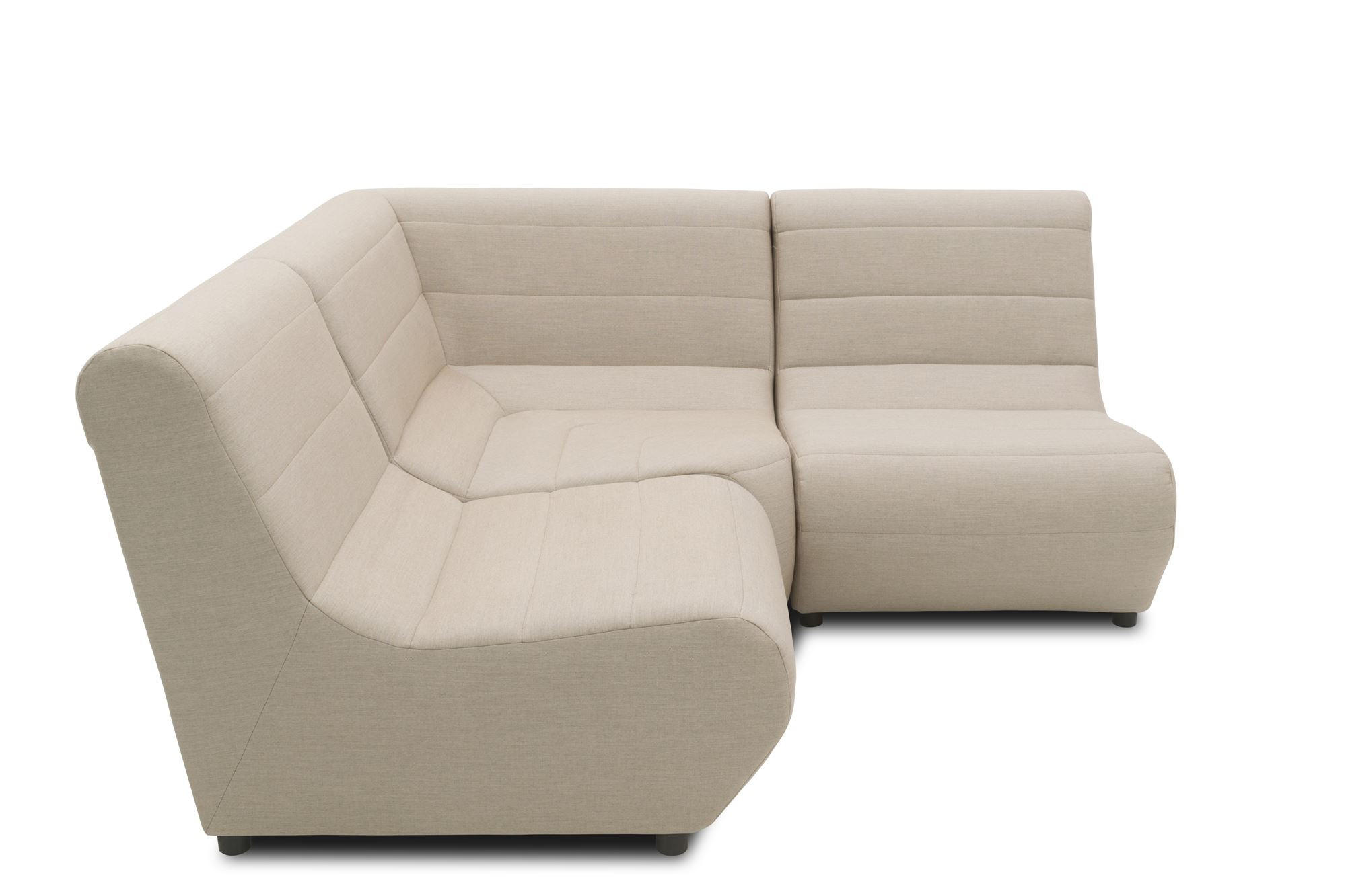 GARTENLOUNGE Set 3 Boudicca 179x80x179 mit Outdoorbezug in taupe - Taupe, Kunststoff (179/80/179cm) - 58aufmkessel