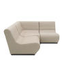 GARTENLOUNGE Set 3 Boudicca 179x80x179 mit Outdoorbezug in taupe - Taupe, Kunststoff (179/80/179cm) - 58aufmkessel