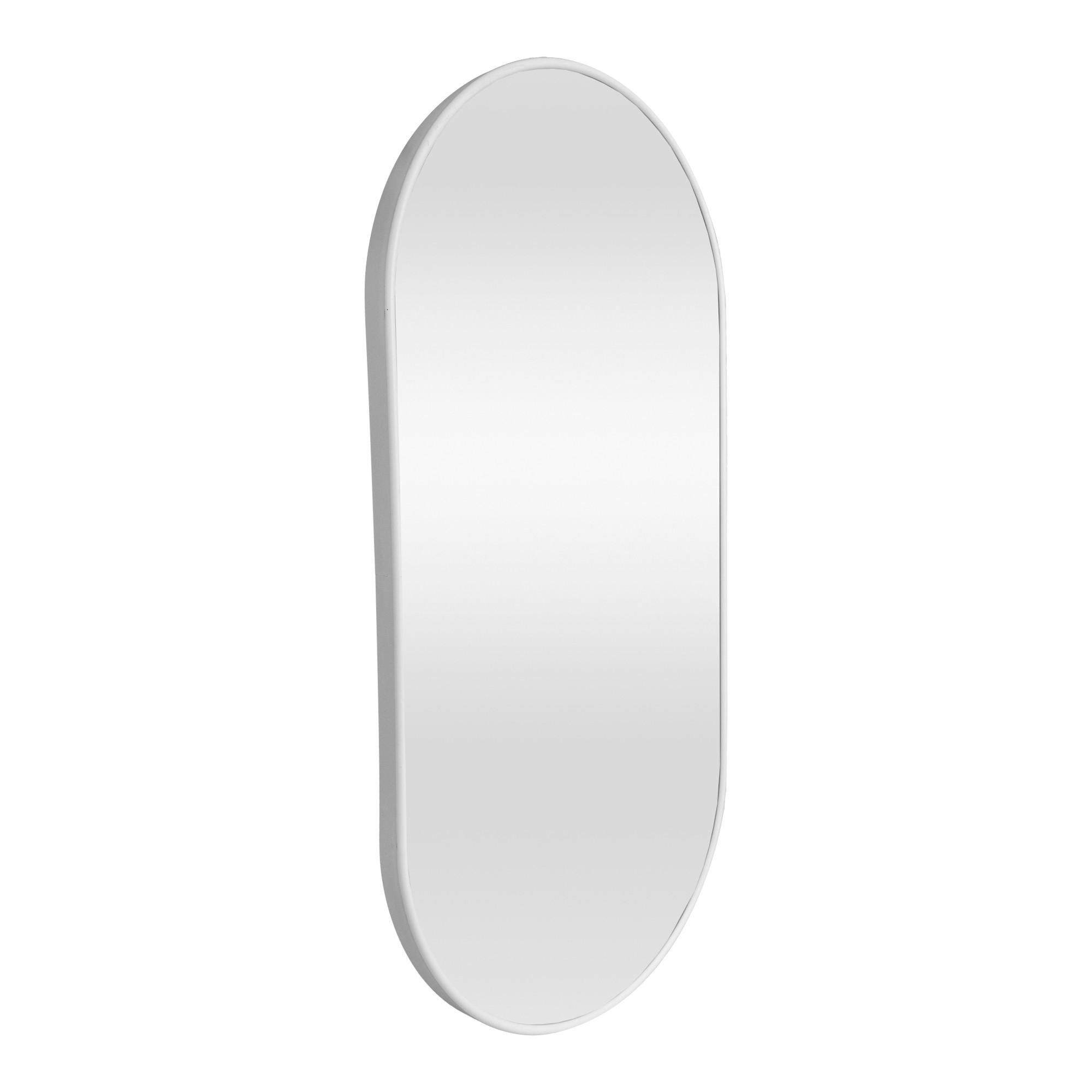 WANDSPIEGEL Picciano - Weiß, Glas/Metall (40/2.8/80cm) - [en.casa]