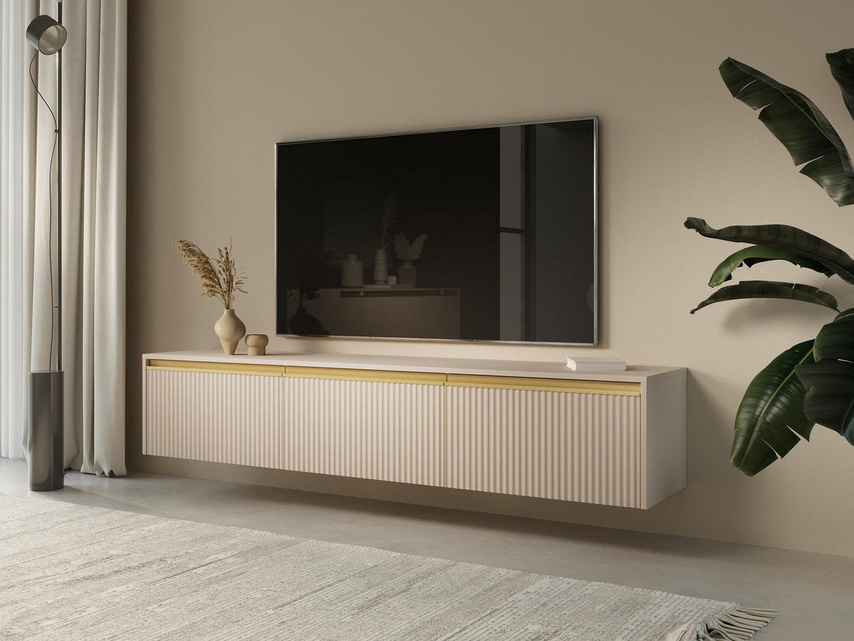TV-SCHRANK Roy Beige - Beige, Holzwerkstoff (182/42/39cm) - Bettso