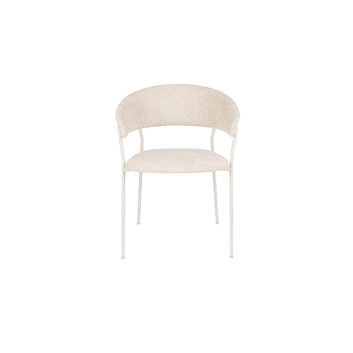 ESSZIMMERSTUHL Zeri Creme/ Weiß - 2 er Set - Creme, Metall (59.5/79/51.5cm) - Housecraft Living