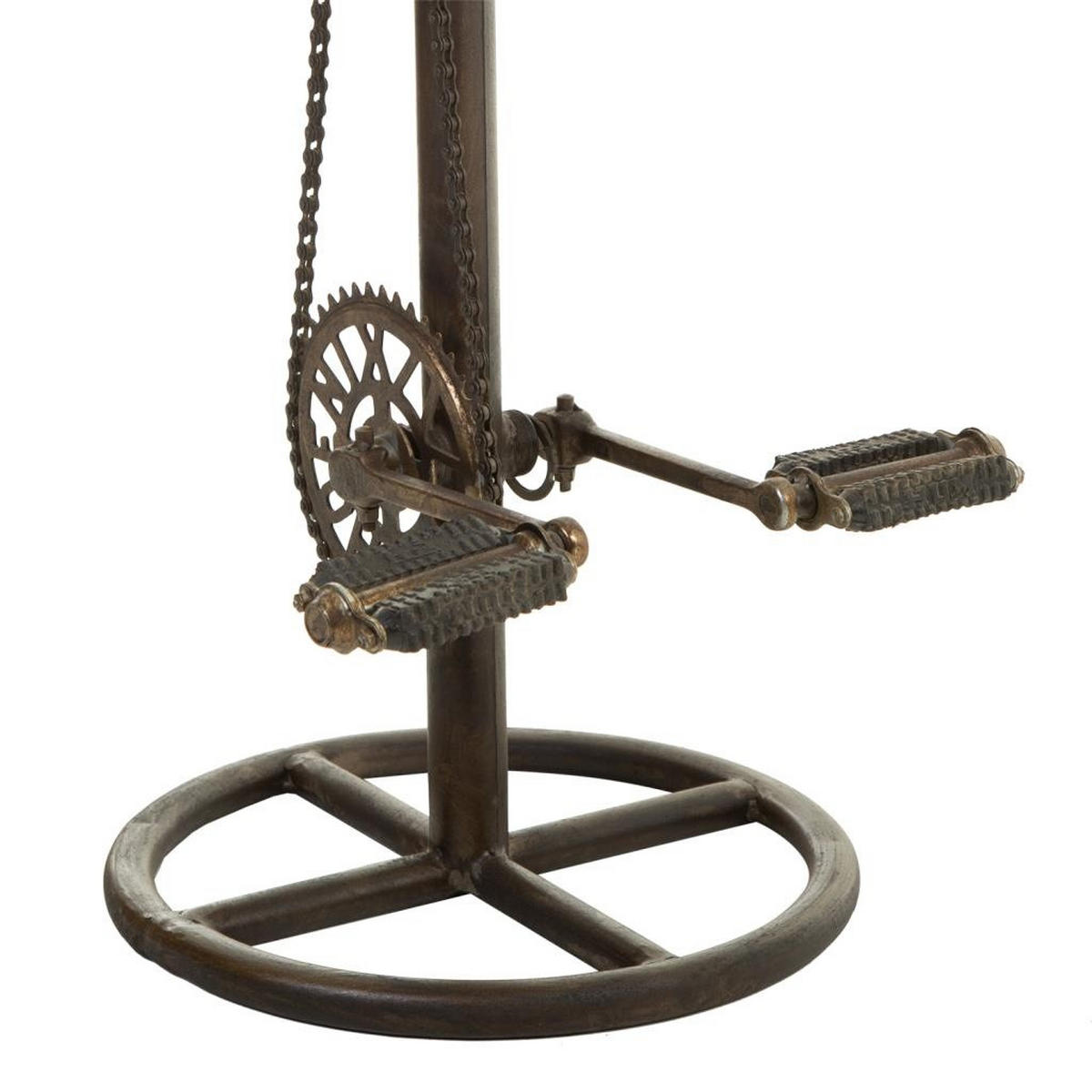 HOCKER aus Metall und Holz, schwarz, 40x73cm - Multicolor, Metall (40/73/40cm) - Wanderlust