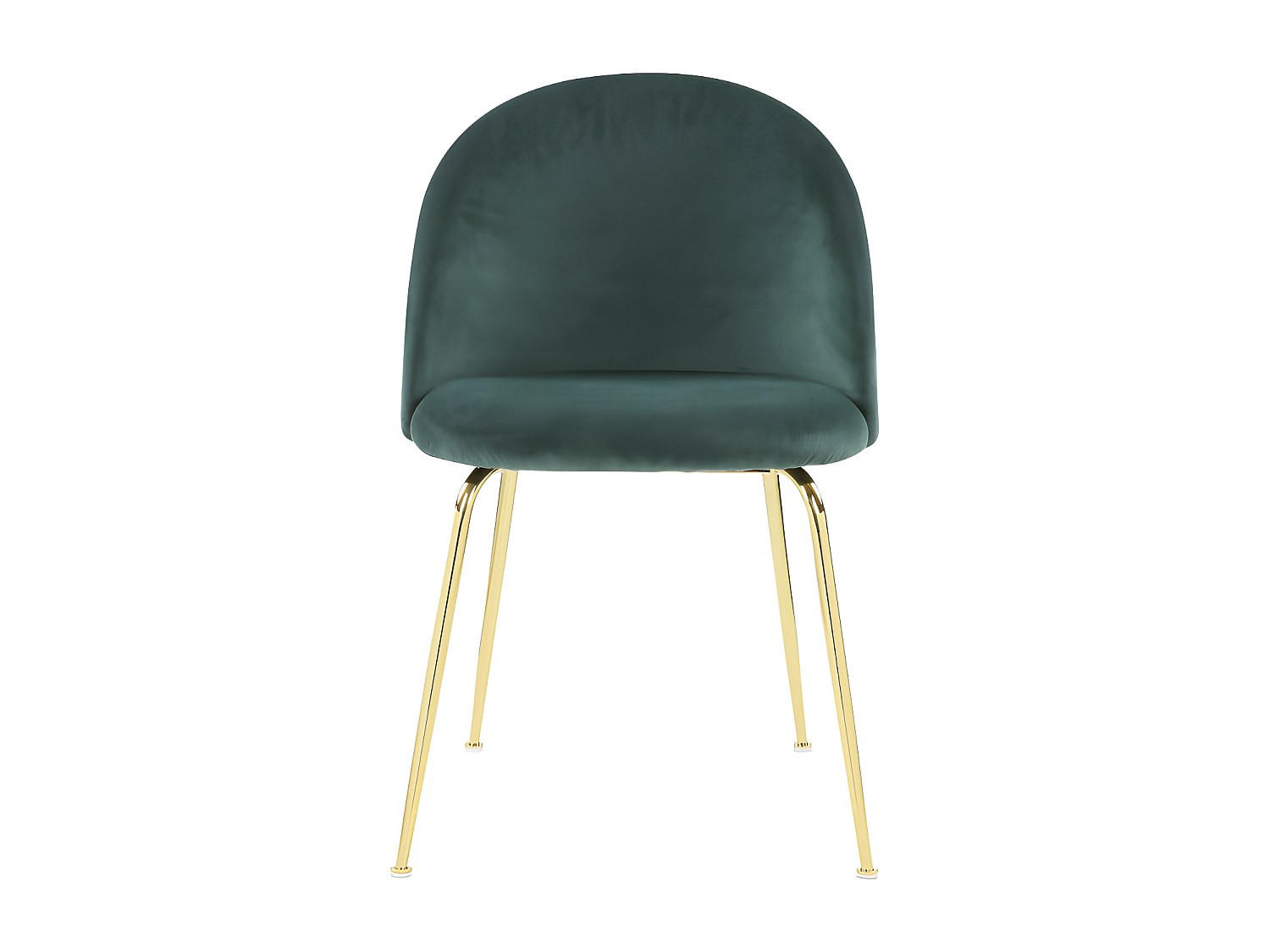 STUHL - 50 cm x 55 cm - Samt, Stoff - Tannengrün MELBOURNE - Waldgrün, Textil (50/77/55cm) - Vente-Unique