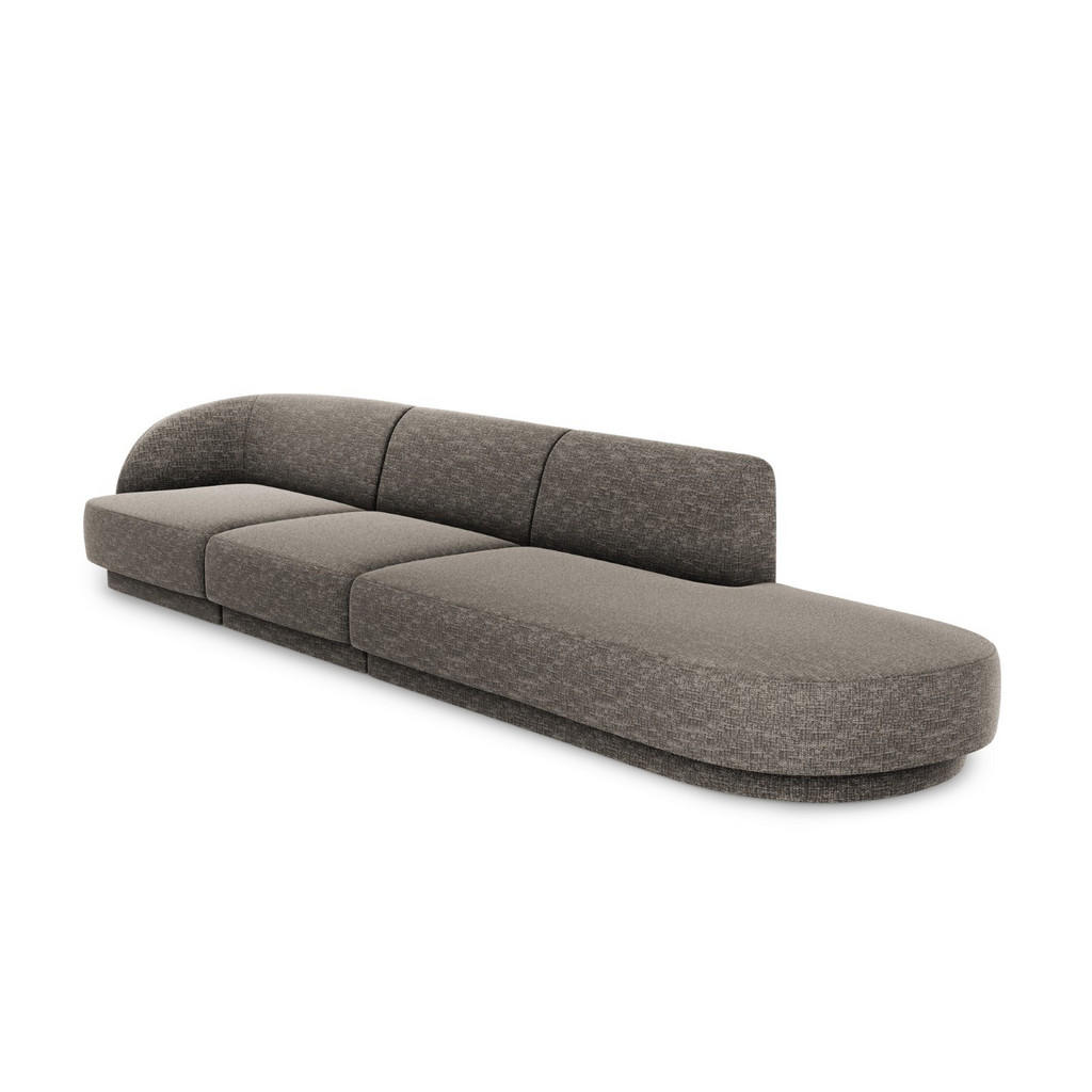 Thumbnail - Micadoni Rechtes-Sofa, Grau, Textil, 4-Sitzer, 90x70x323 cm, Hergestellt in Europa, Oeko-Tex®, Wohnzimmer, Sofas & Couch...