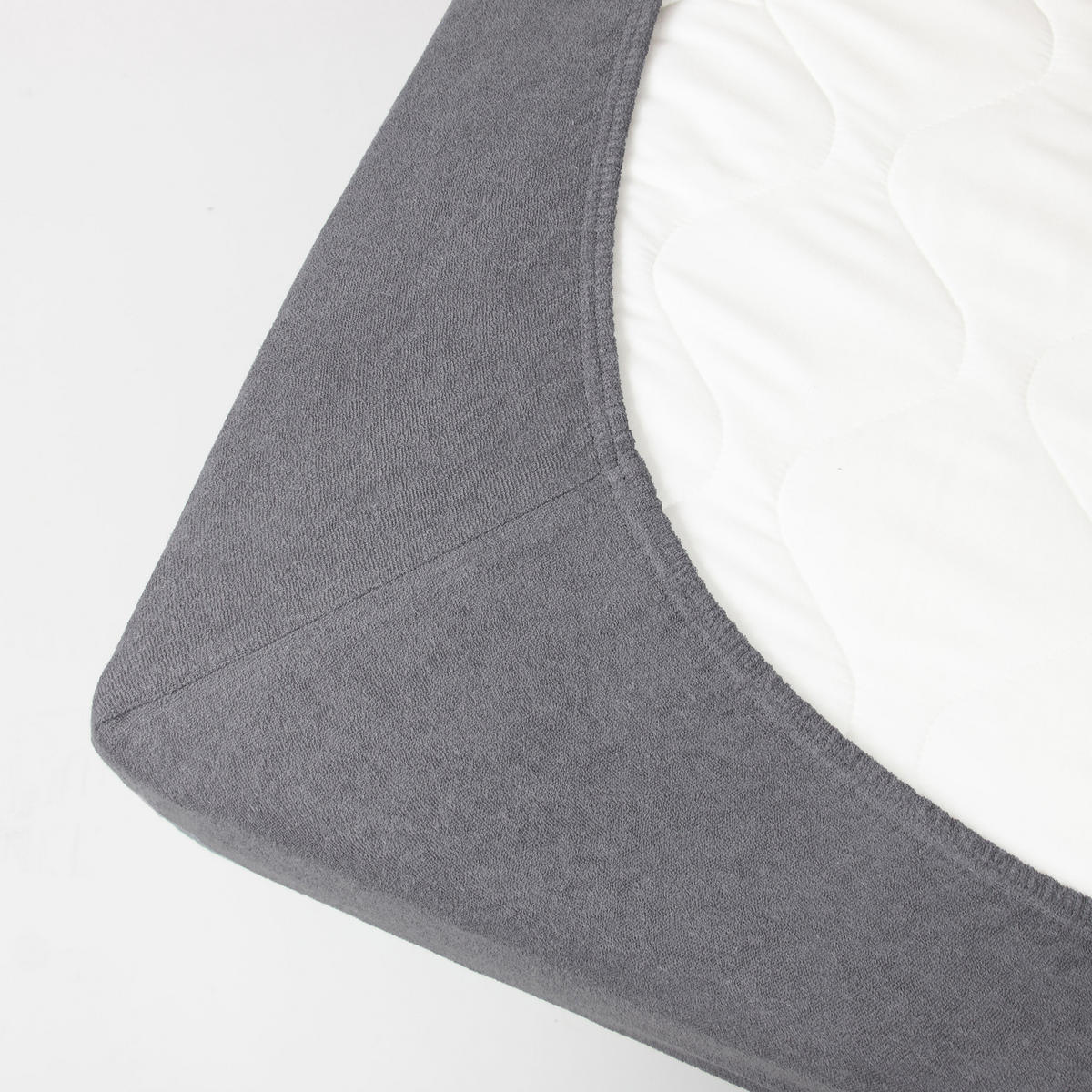 SPANNBETTLAKEN, 80% Baumwolle, 20% Polyester, Grau - Graphitfarben, Naturmaterialien (70/140cm) - Zollner