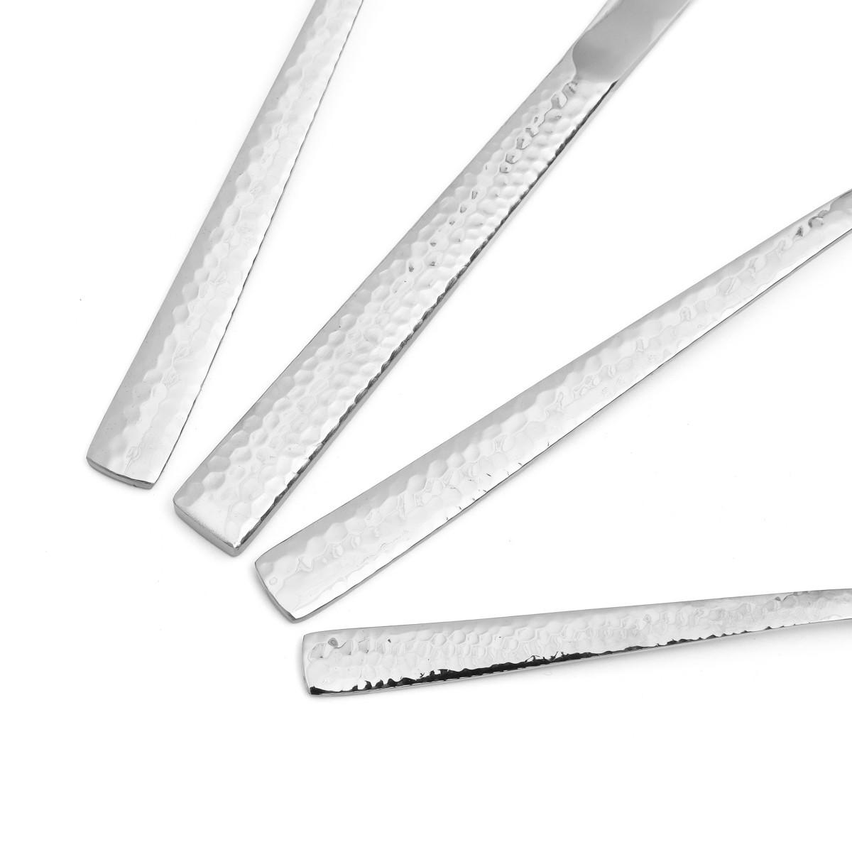 BESTECKSET Martello Silber 24-tlg. - Silberfarben, Metall - Homla