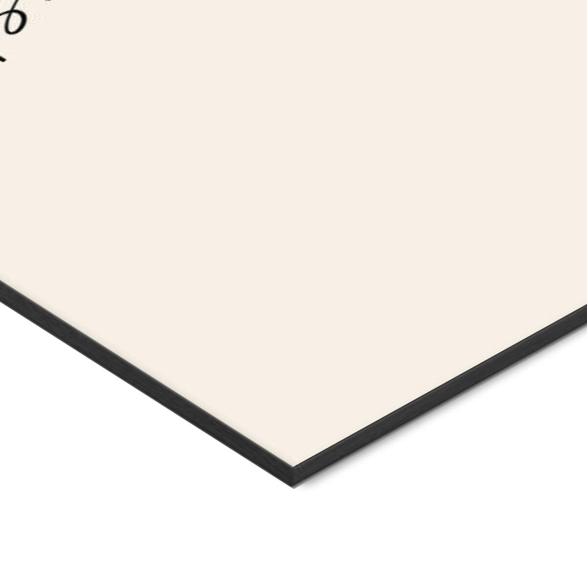 POSTER mit Rahmen Prints by Ayleen - Ps. I Love You - Beige/Schwarz, Holz/Papier (50/70cm) - Poster&Frame