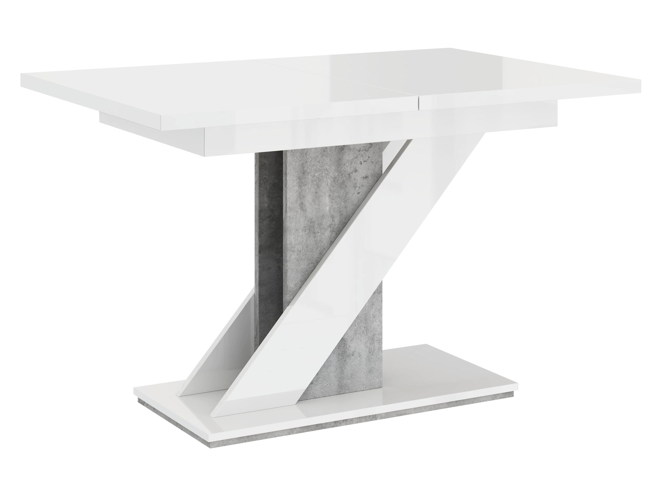 ESSTISCH Meva - Weiß/Grau, Holzwerkstoff (80/120/76cm) - MIRJAN24