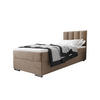 BOXBETT ZILANO 2 mit Matratze H3 und Topper 80x200 Itaka 48 - Cappuccino, Holz/Textil (80/200cm) - Bedante