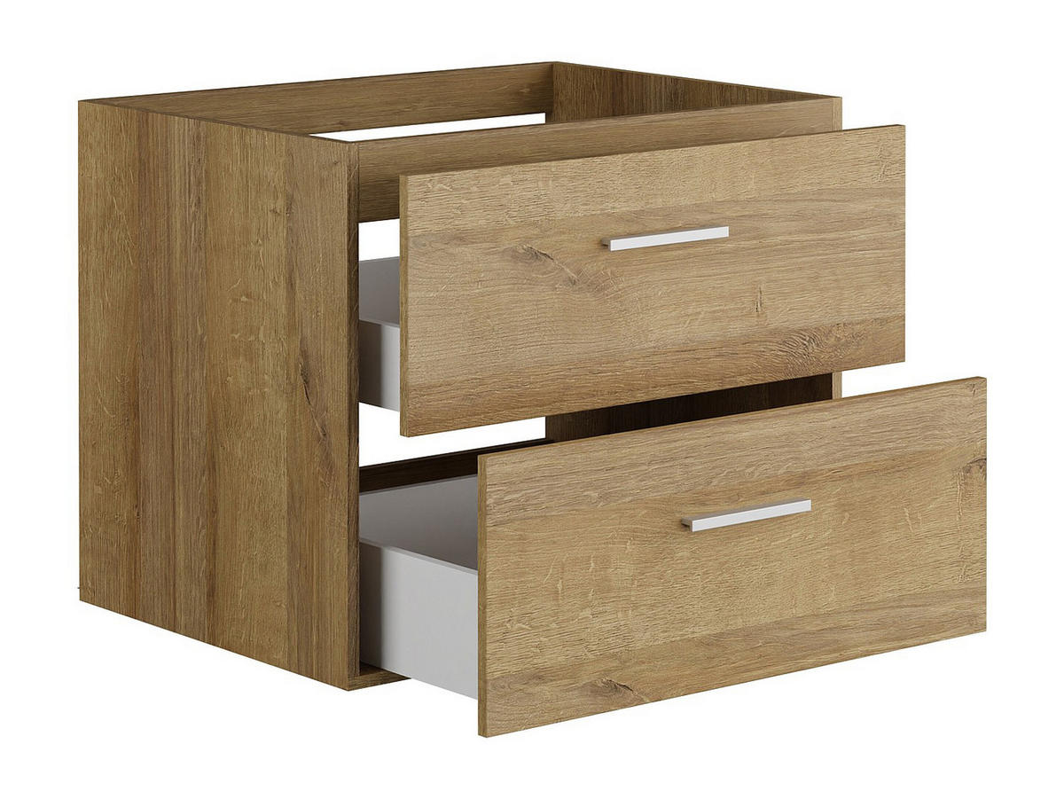 WASCHBECKENUNTERSCHRANK - 60 cm x 45 cm - holz - naturfarben hell Kayla - Naturfarben, Holz (60/47/45cm) - Vente-Unique