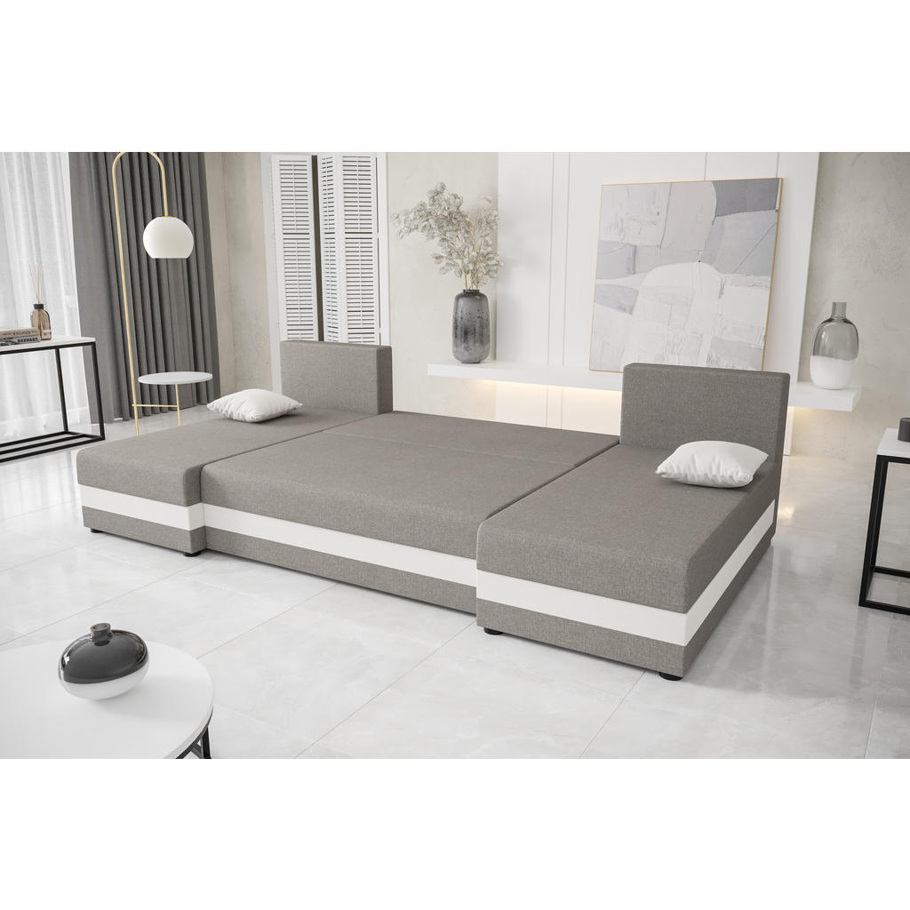 Thumbnail - Bedante Wohnlandschaft, Dunkelgrau, Textil, 4-Sitzer, 310x80x140 cm, Wohnzimmer, Sofas & Couches, Wohnlandschaften, Wohn...