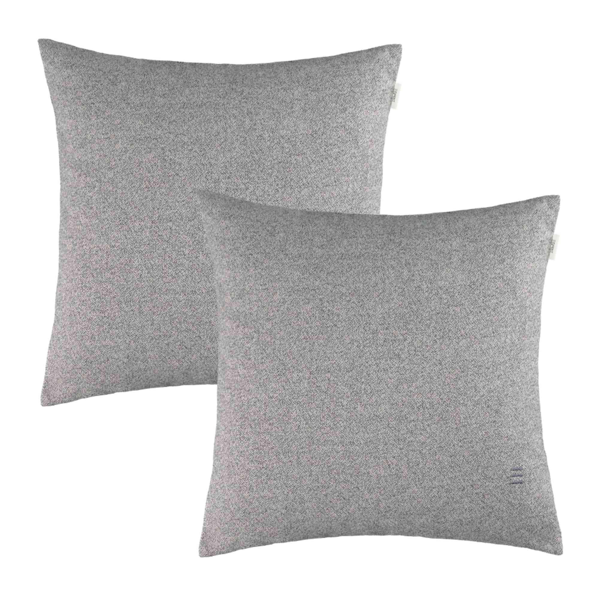 ZIERKISSENHÜLLE DEKOKISSENHÜLLE FUN 2er Set - Grau, Textil (45/45cm) - Esprit