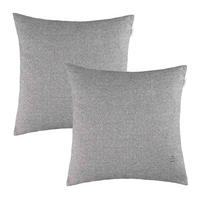 ZIERKISSENHÜLLE DEKOKISSENHÜLLE FUN 2er Set - Grau, Textil (45/45cm) - Esprit