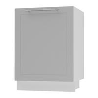 KÜCHENUNTERSCHRANK Kvantum D1D/60 Dust Grey Matt / Weiß Matt 60 / 50 / 82cm - Weiß/Grau, Holz/Holzwerkstoff (60/82/50cm) - Feldmann-Wohnen