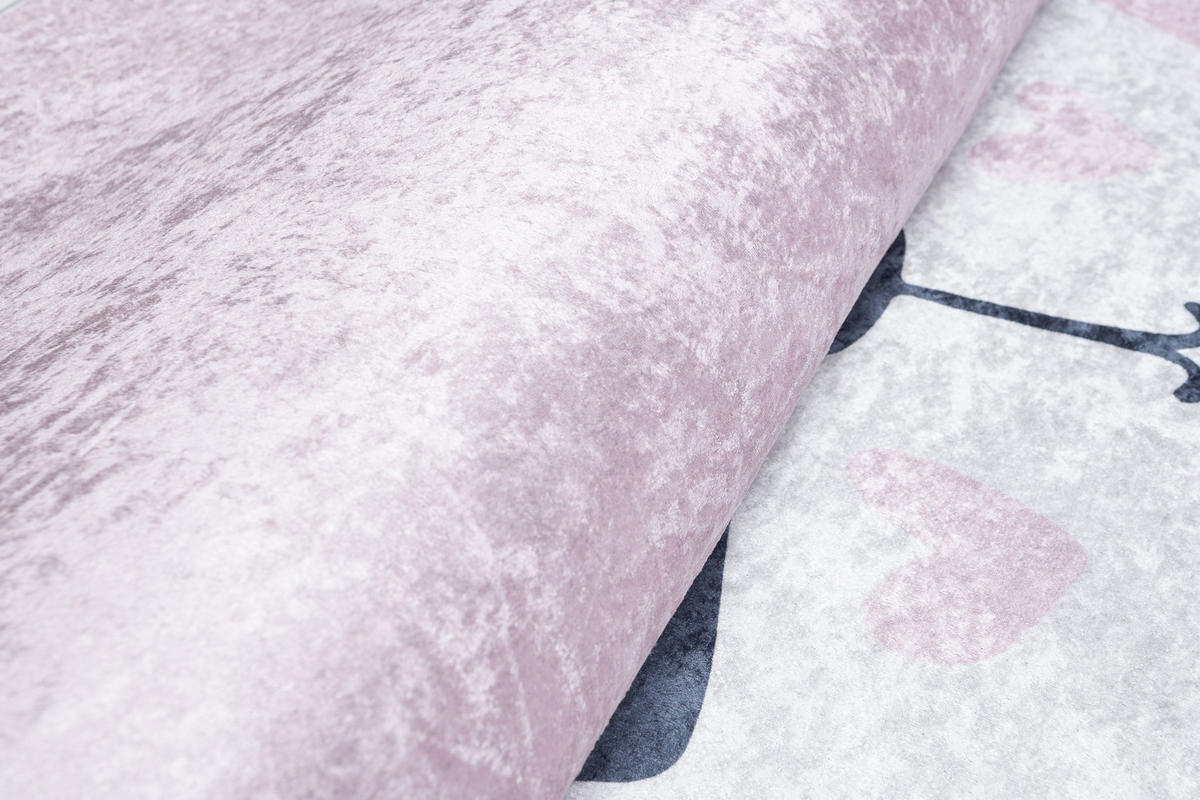 TEPPICH EMMA Rosa 160/230 cm - Rosa, Kunststoff (160/230cm) - Tapiso