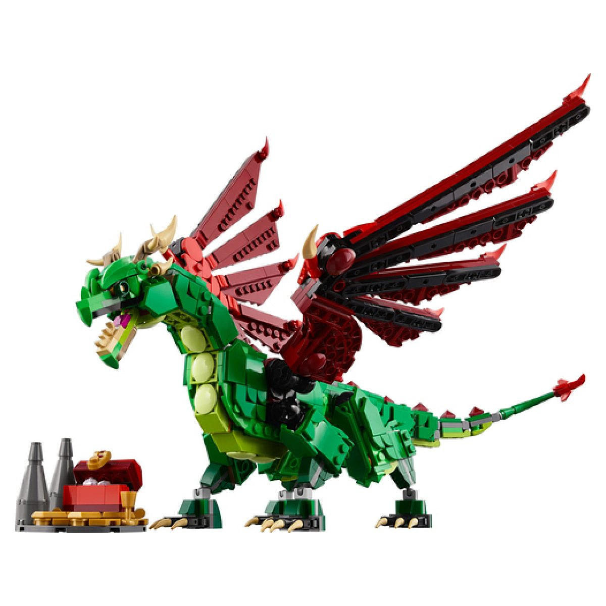 KLEMMBAUSTEINE Creator Midval Drache - Gelb, Kunststoff (6/26/38cm) - Lego