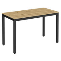 ESSTISCH Artisan 120x60 cm TESSA Verstellbare Füße - Schwarz, Metall (60/120/68cm)