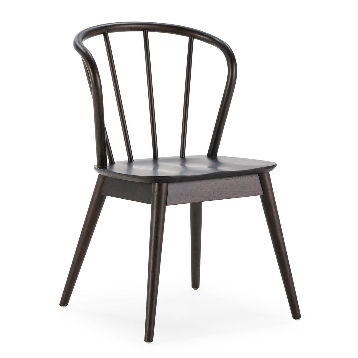 STUHL 2er-Set Brisa Farbe Schwarz, Massivholz - Schwarz, Holz (47/83/59cm) - VS Venta-stock