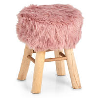 KINDERHOCKER Rosa - Rosa/Braun, Textil (29/39/29cm) - ZELLER