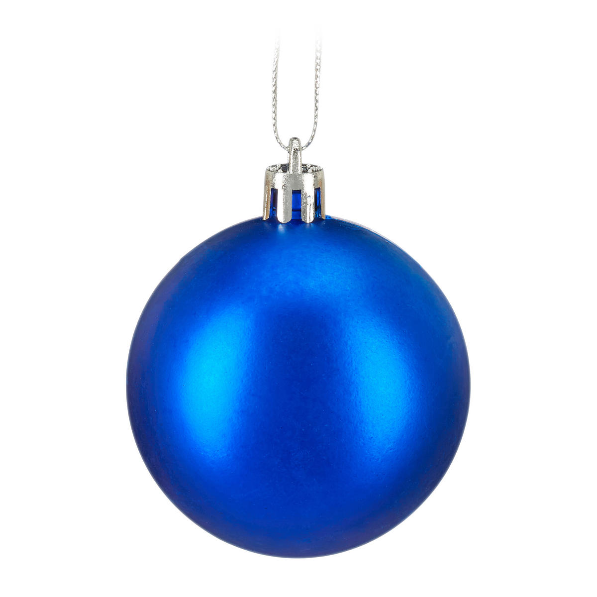 WEIHNACHTSKUGELN-SET 150-tlg. - Blau, Kunststoff (6/7/6cm) - Relaxdays