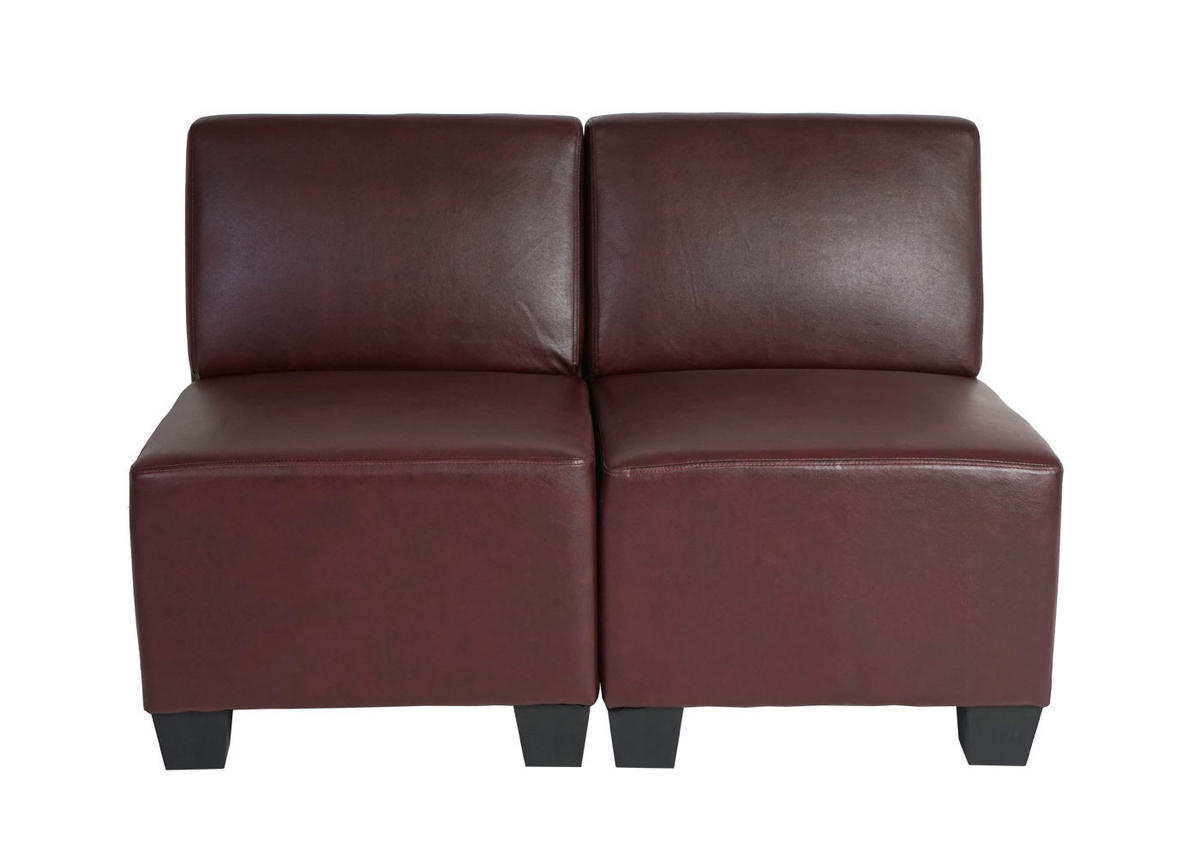 2-SITZER Rotbraun - Rotbraun, Textil (114/76/72cm) - MCW